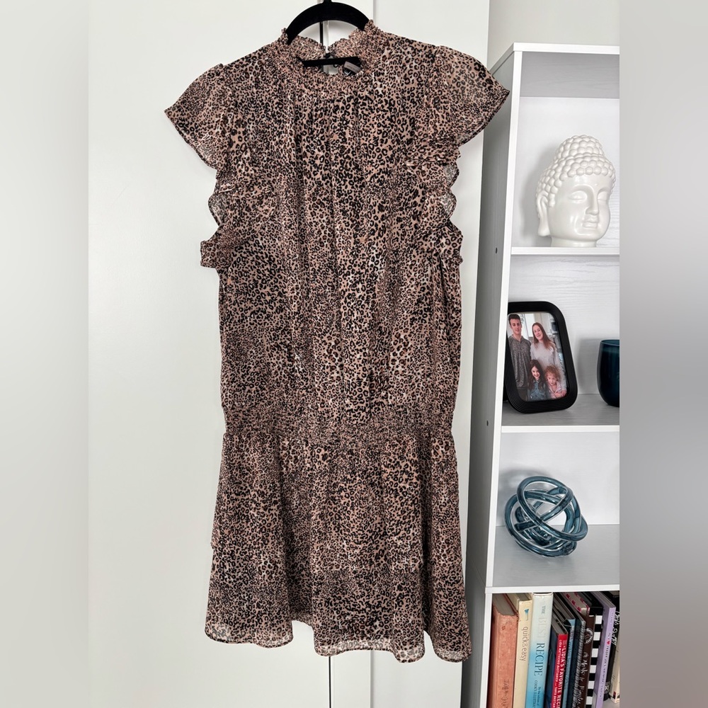 1. State Leopard Print Mini Dress